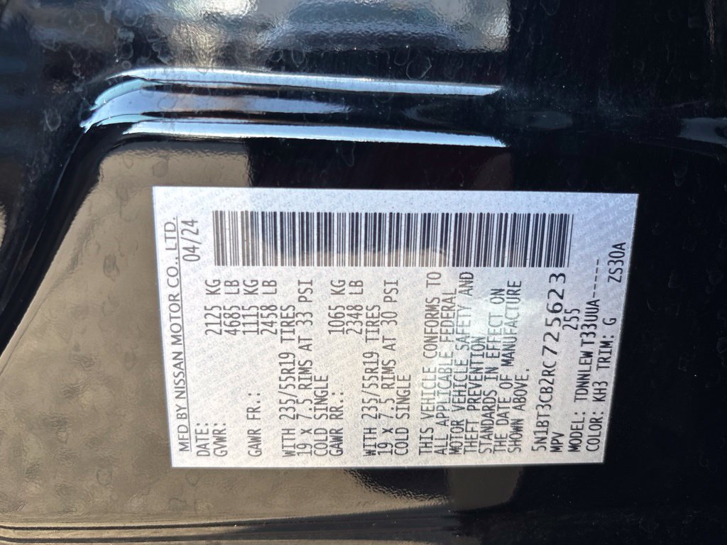 Used 2024 Black Nissan SL image 11