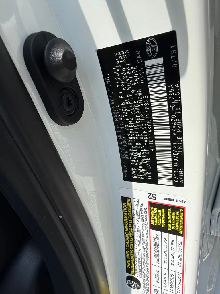 Used 2024 White Toyota SE image 24