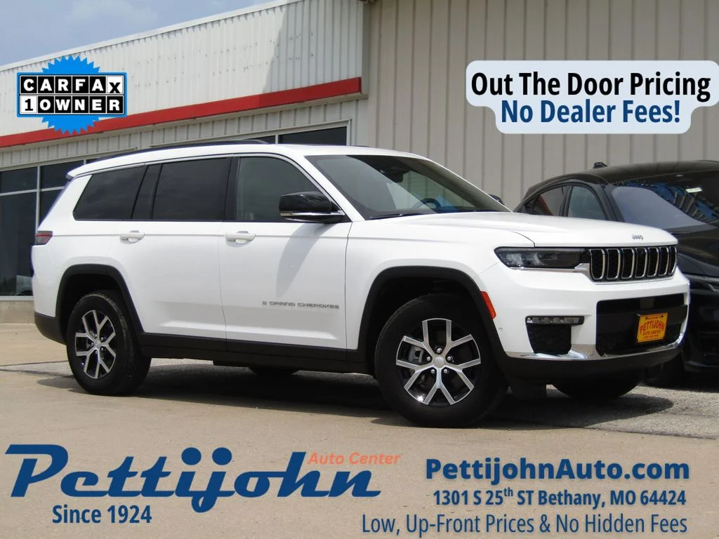 Used 2024 Bright White Clearcoat Jeep Limited image 1