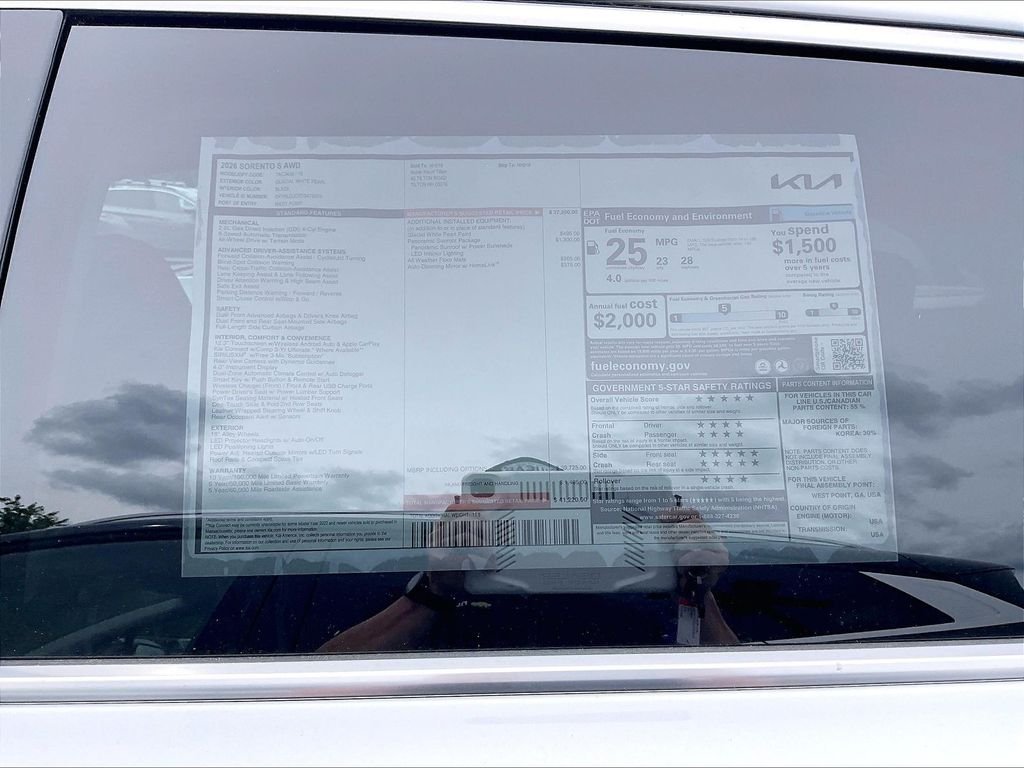 New 2026 Glacial White Pearl Kia S image 16