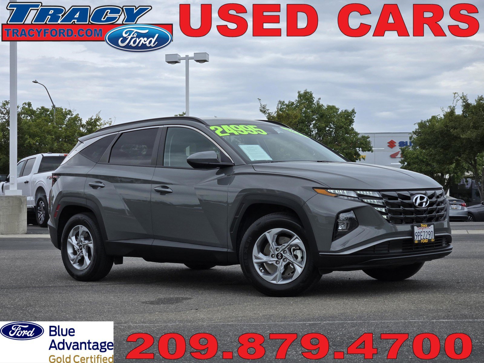 Certified Used 2024 Hampton Gray Hyundai SEL image 1