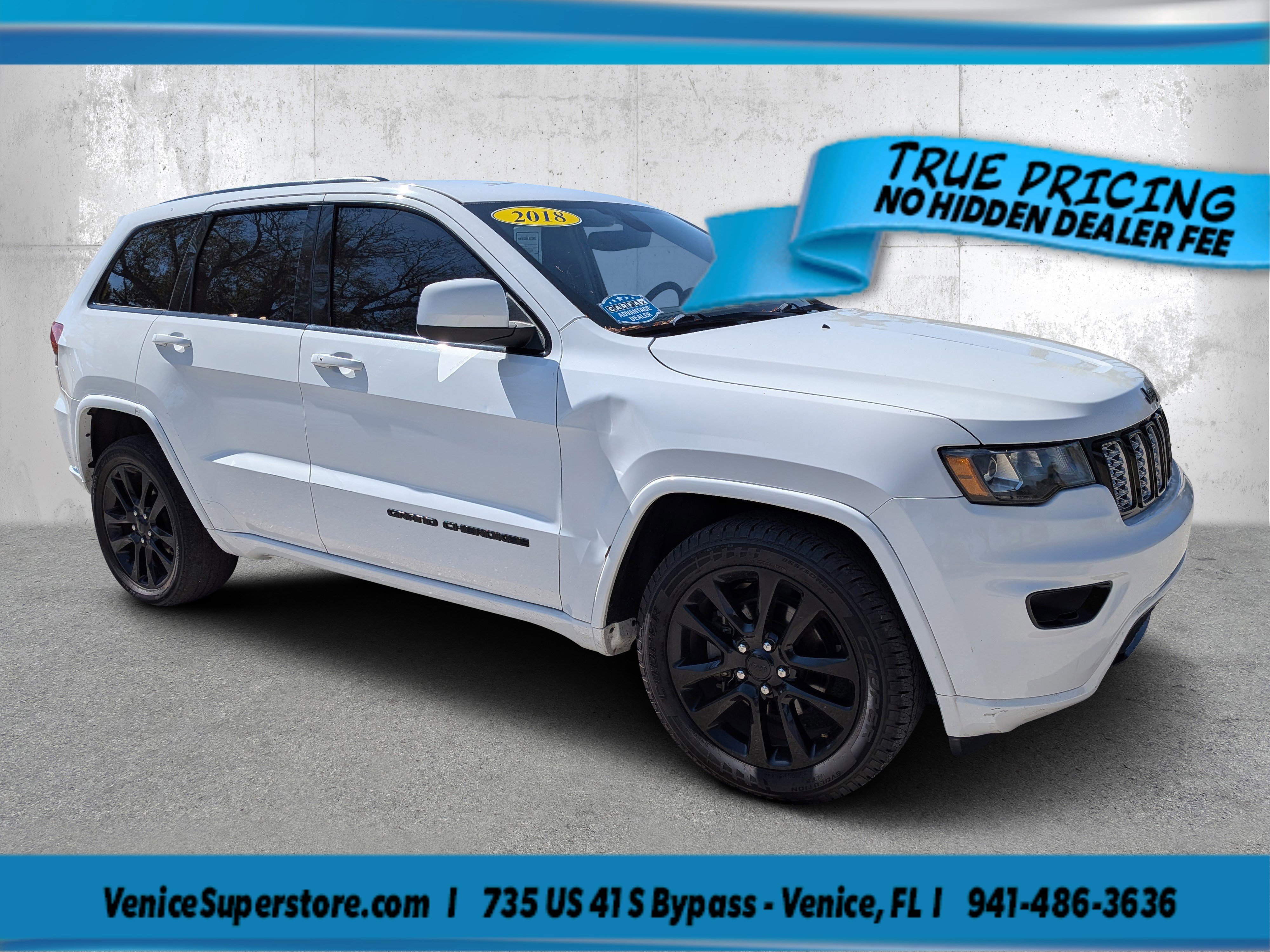 Used 2018 Bright White Clearcoat Jeep Altitude image 1