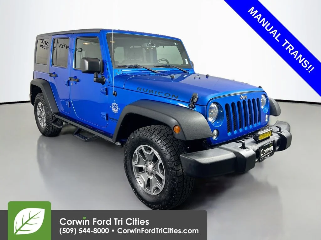 Used 2016 Blue Jeep Unlimited Rubicon image 1