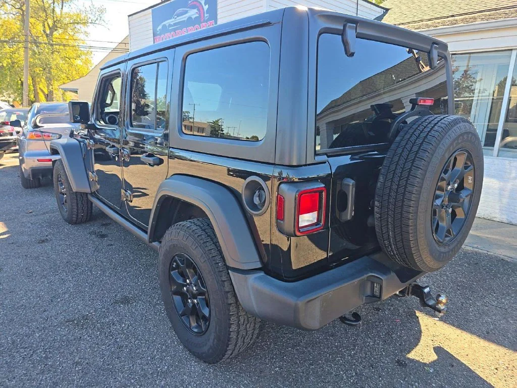 Used 2021 Black Jeep Unlimited Willys image 3