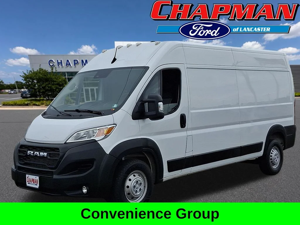 Used 2025 Bright White Clearcoat Ram High Roof image 1