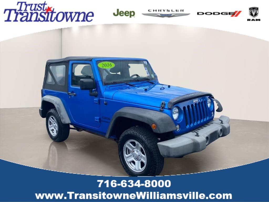Used 2016 Hydro Blue Pearlcoat Jeep Sport image 1