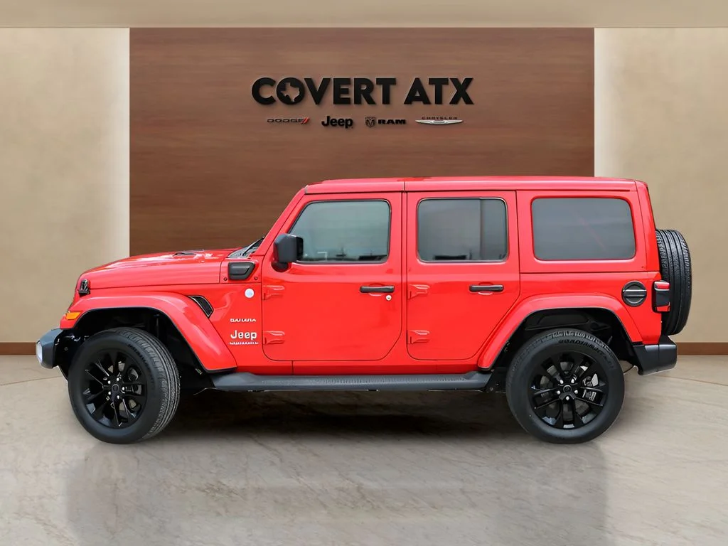 Used 2024 Red Jeep Sahara 4xe image 2