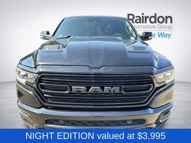 Used 2021 Diamond Black Crystal Pearlcoat Ram Limited image 2