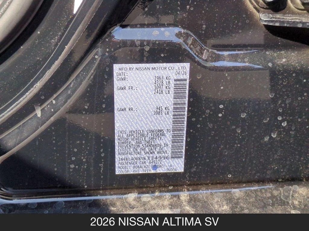 New 2026 Black Nissan 2.5 SV image 26
