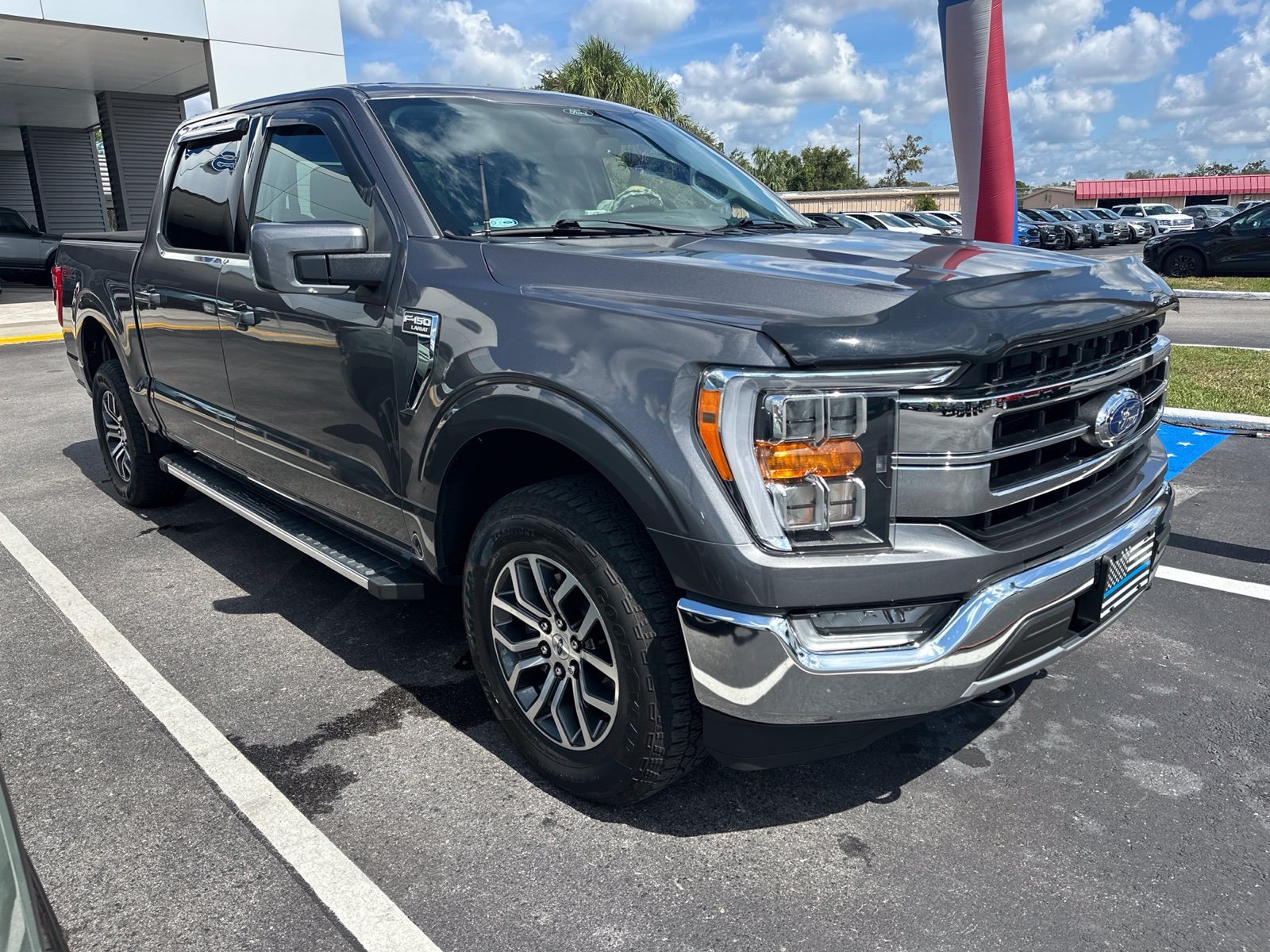 Used 2022 Gray Metallic Ford Lariat image 1