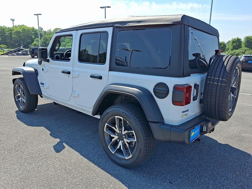 New 2025 Bright White Clearcoat Jeep Sport S 4xe image 3