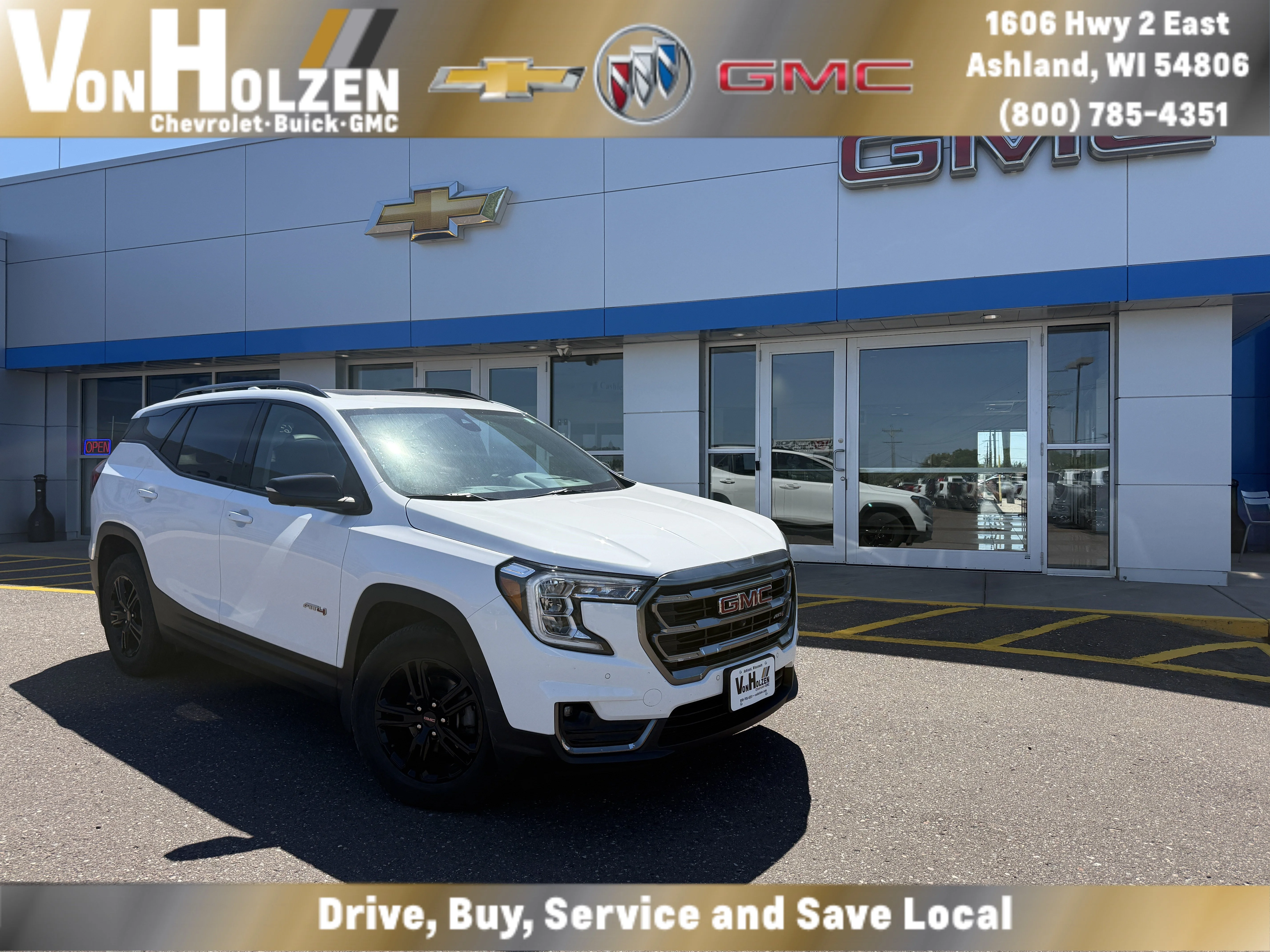 Used 2022 Summit White GMC AT4 image 1