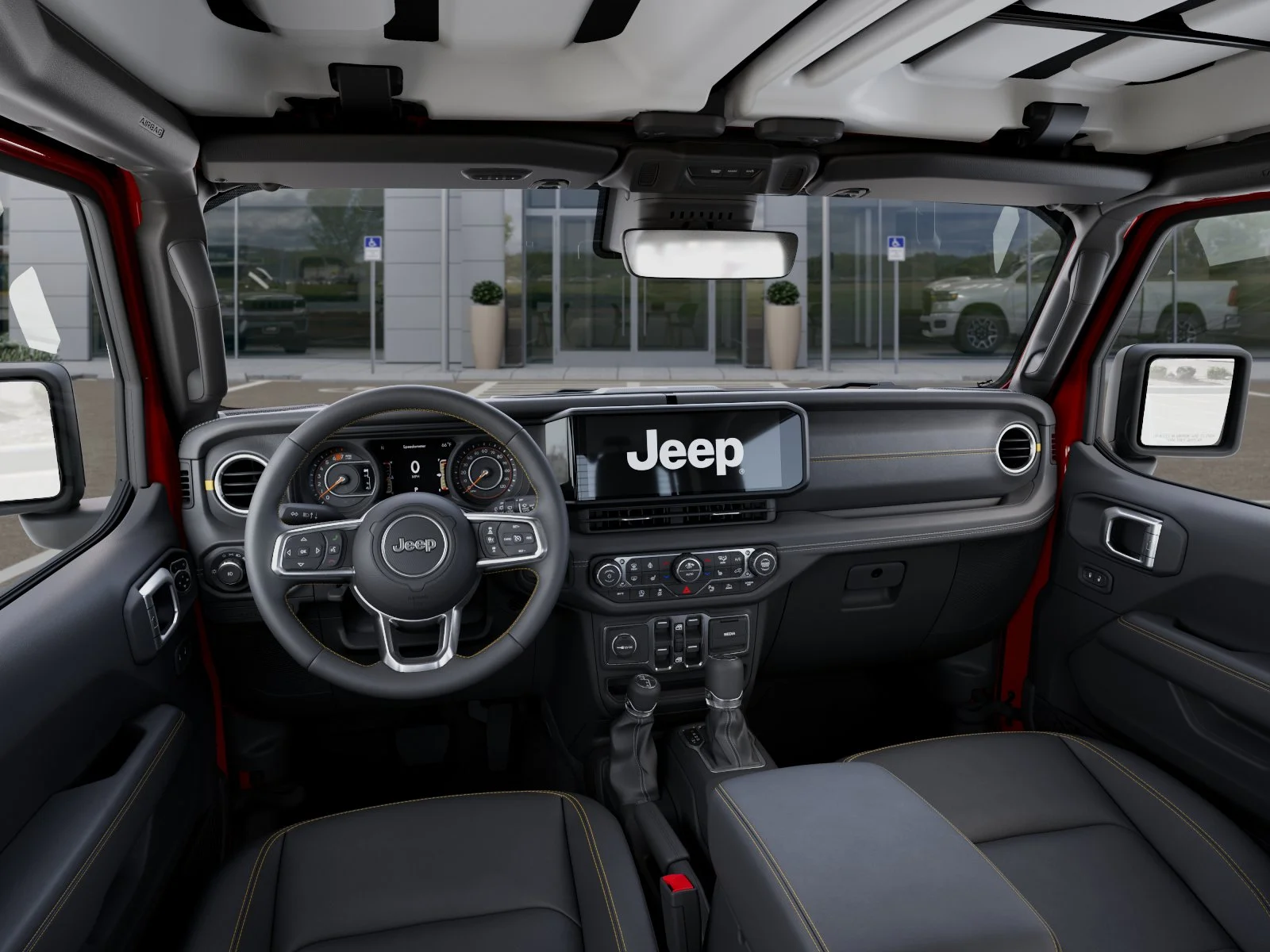 New 2026 Firecracker Red Clear-Coat Exterior Paint Jeep Sahara image 41