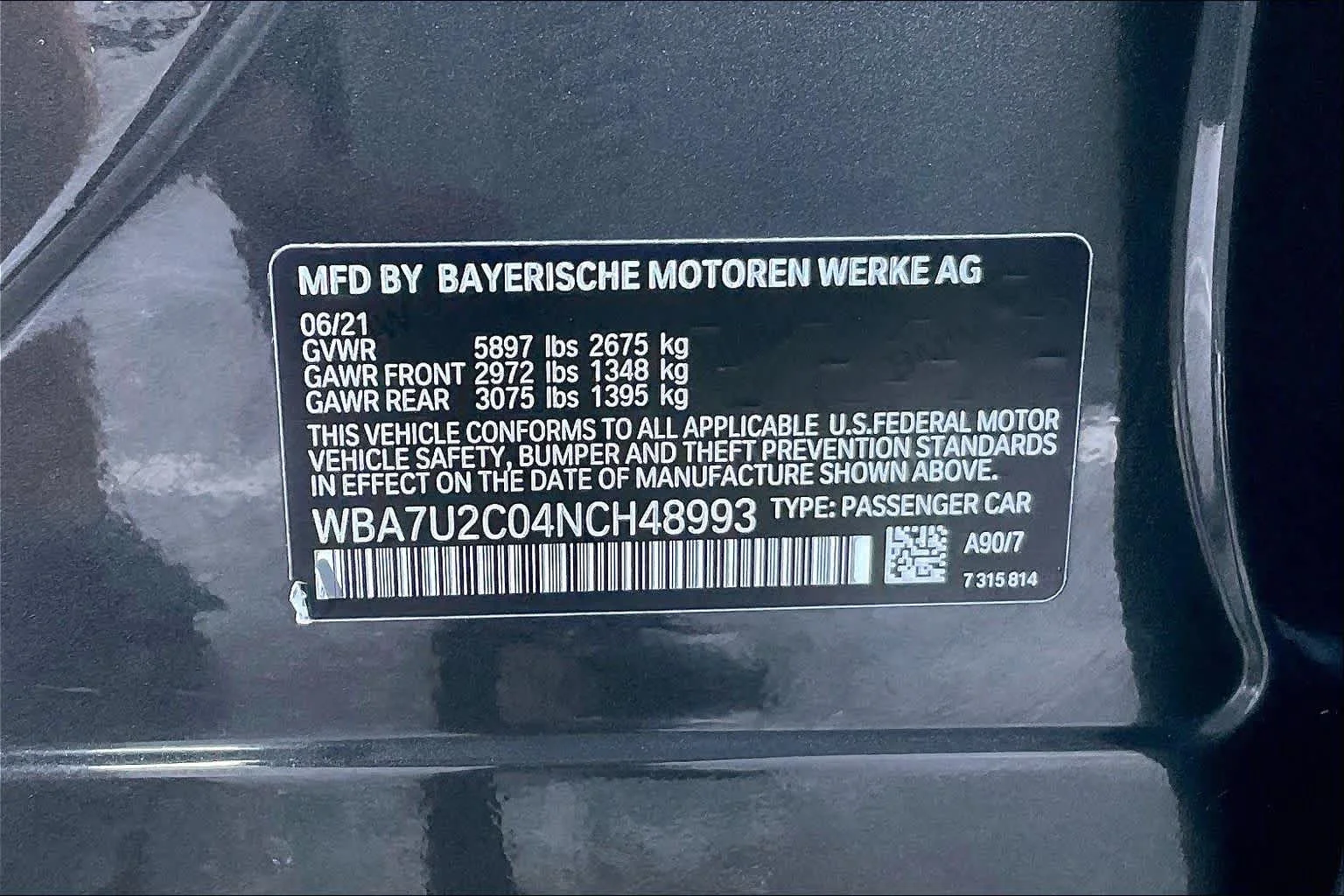 Used 2022 Dark Graphite Metallic BMW 750i xDrive image 33