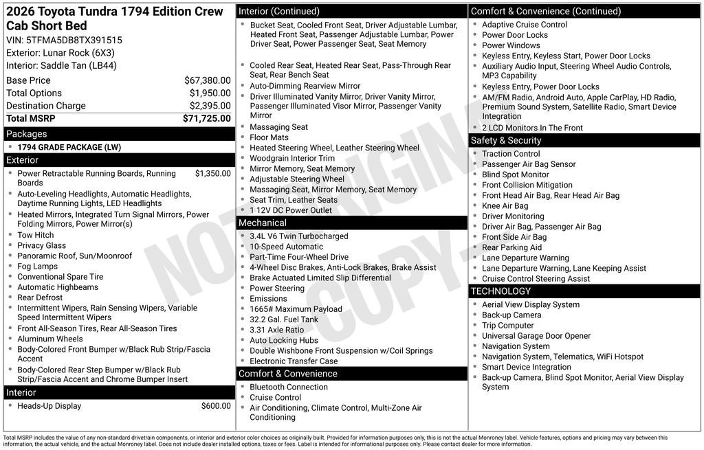 2026 Toyota Tundra 1794 Edition - Photo 13