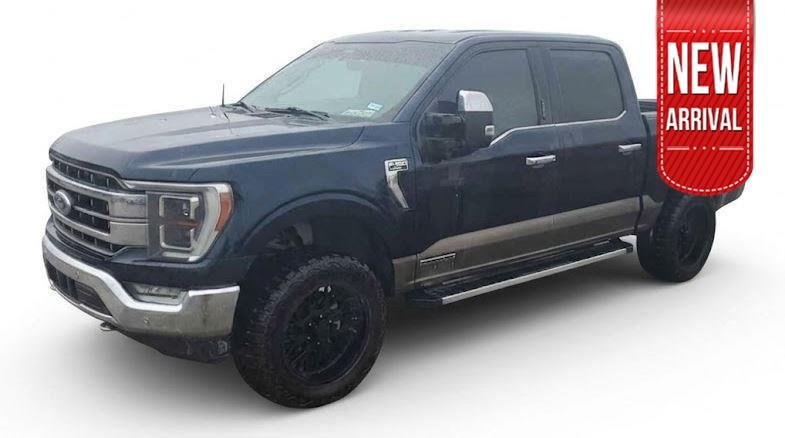Used 2022 Antimatter Blue Metallic Ford LARIAT image 1