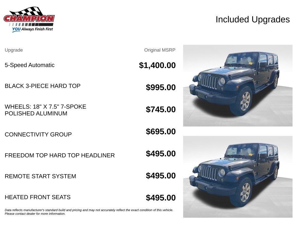 Used 2017 Black Jeep Unlimited Sahara image 4