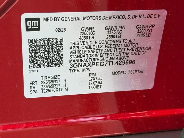 New 2026 Radiant Red Tintcoat Chevrolet LT image 12
