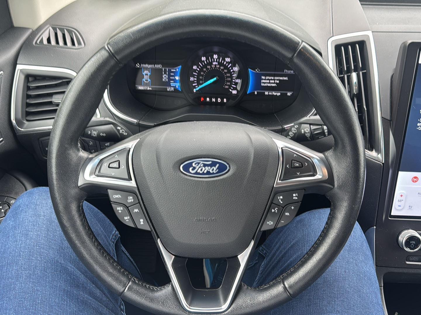 Used 2021 Star White Metallic Tri-Coat Ford Titanium image 2