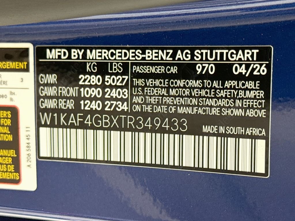 New 2026 Starling Blue Metallic Mercedes-Benz C 300 image 34