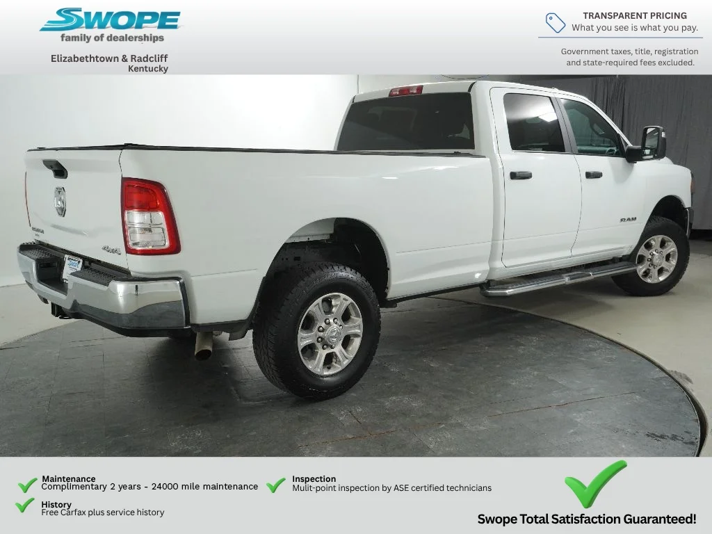 Used 2024 Bright White Clearcoat Ram Big Horn image 2