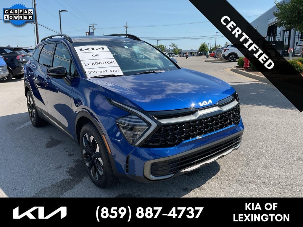 Certified Used 2024 Sapphire Blue Kia X-Line image 1