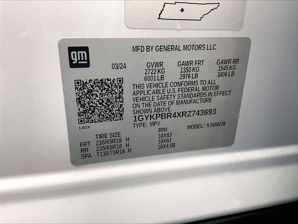 Used 2024 Crystal White Tricoat Cadillac Luxury image 37