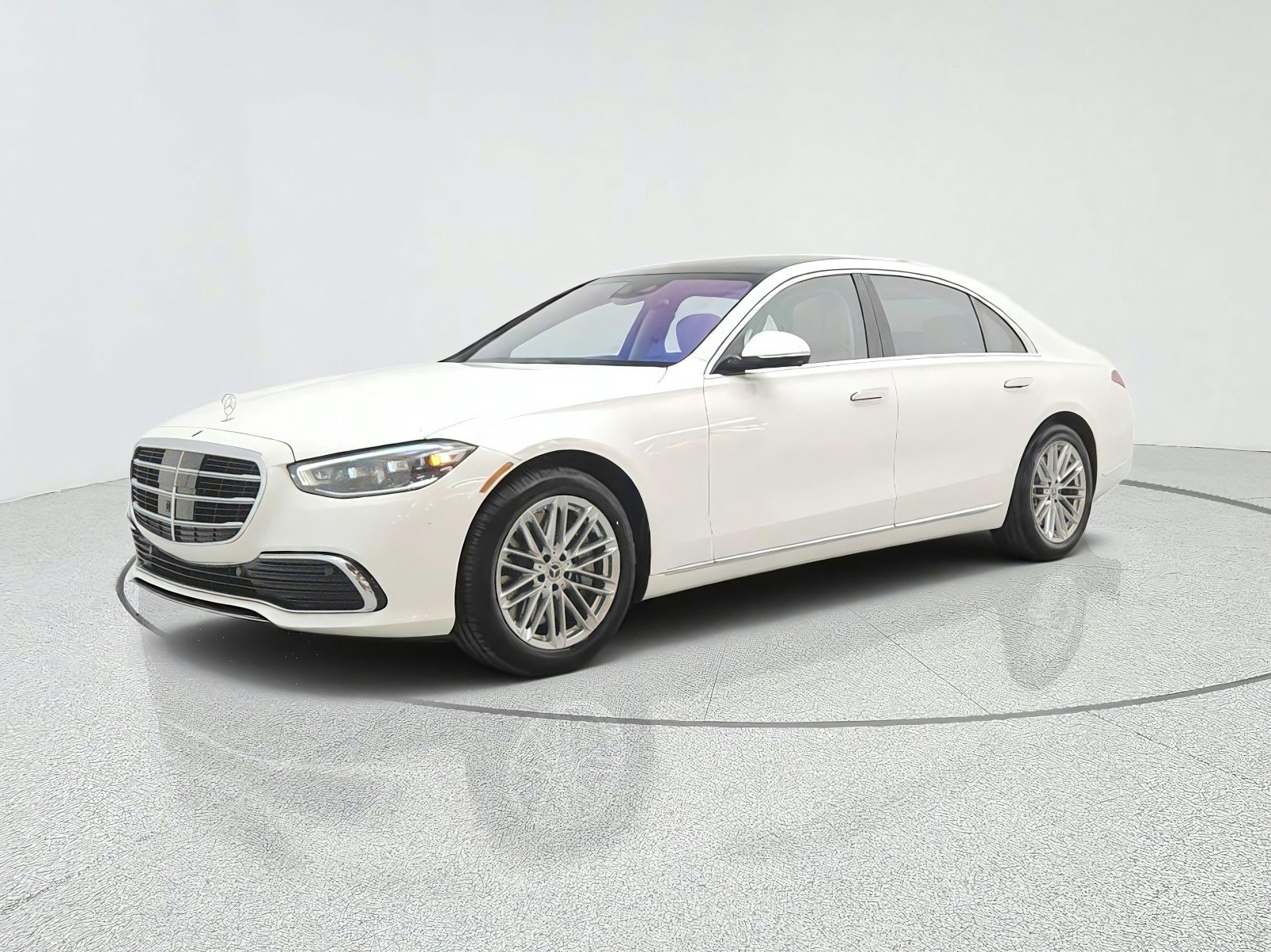 Certified Used 2021 designo Diamond White Mercedes-Benz S 580 4MATIC® Sedan image 1