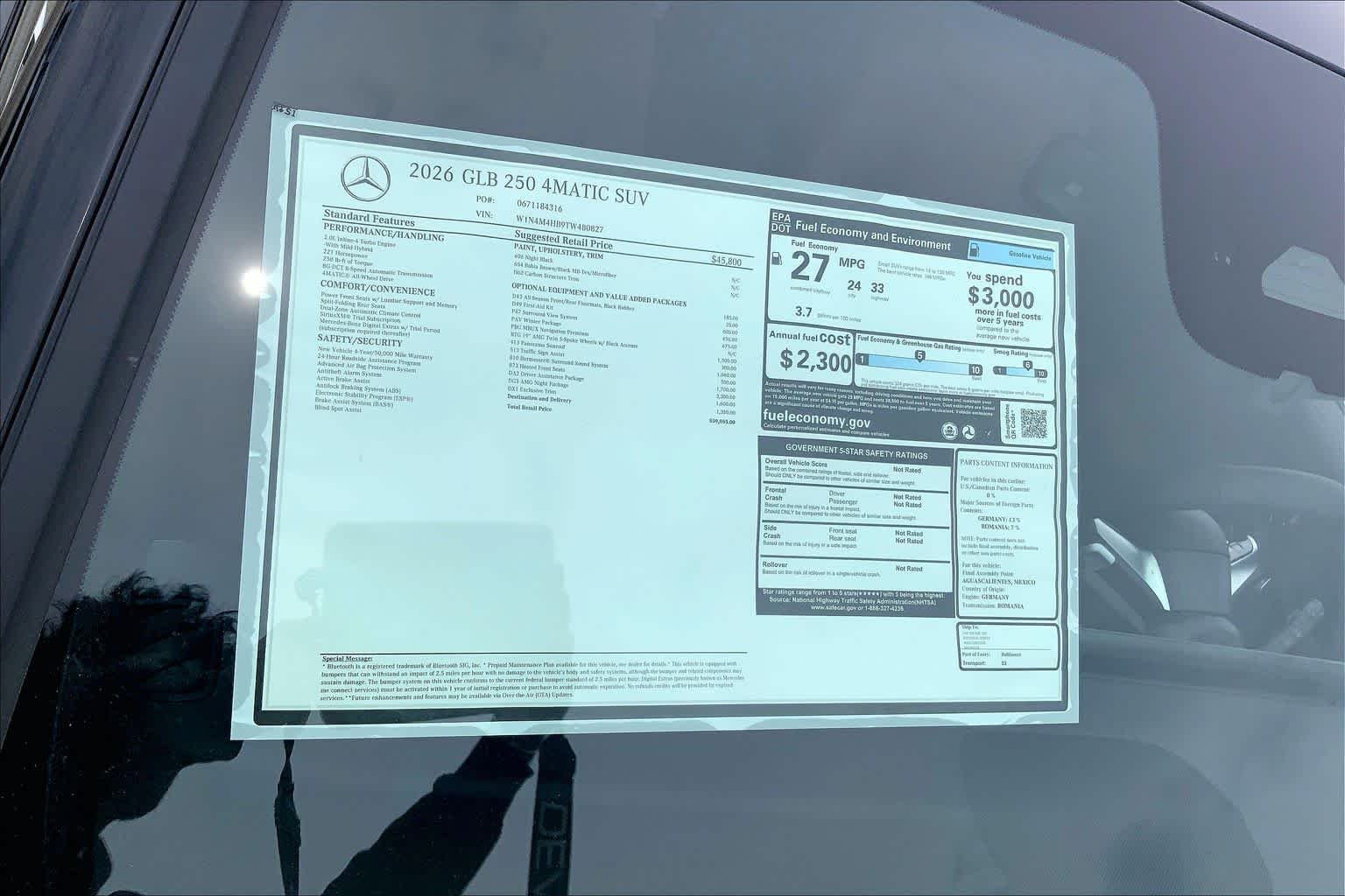 New 2026 Night Black Mercedes-Benz GLB 250 image 19