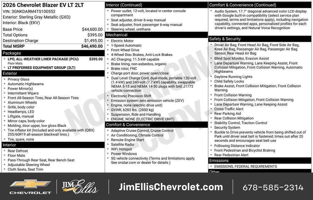 2026 Chevrolet Blazer EV LT - Photo 6