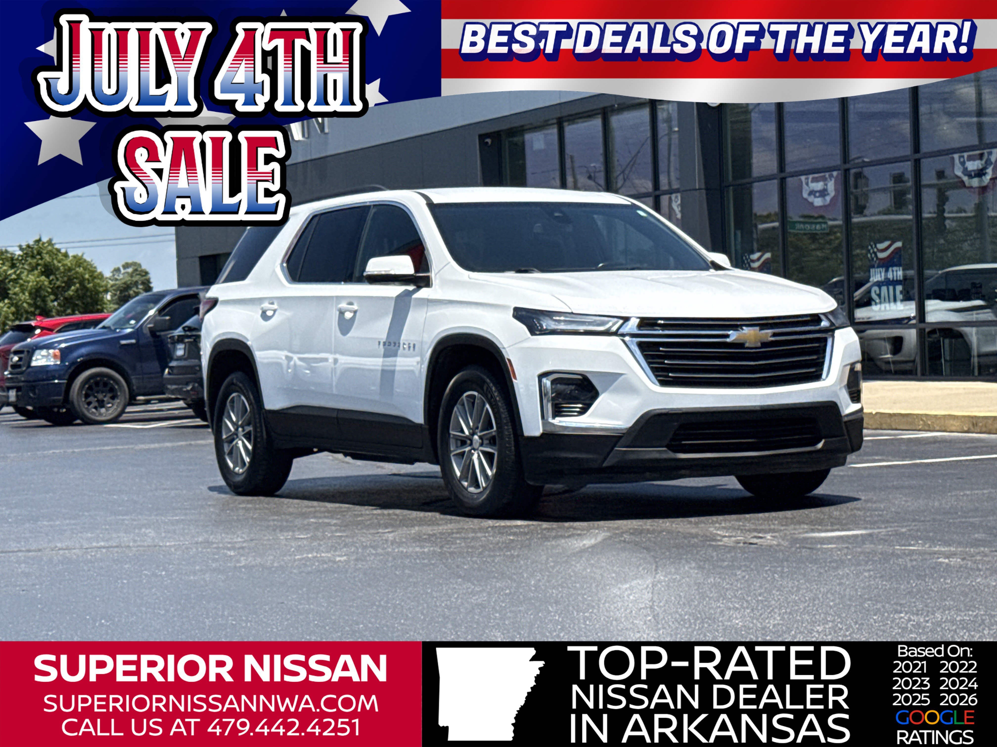 Used 2022 Summit White Chevrolet LT AWD image 1