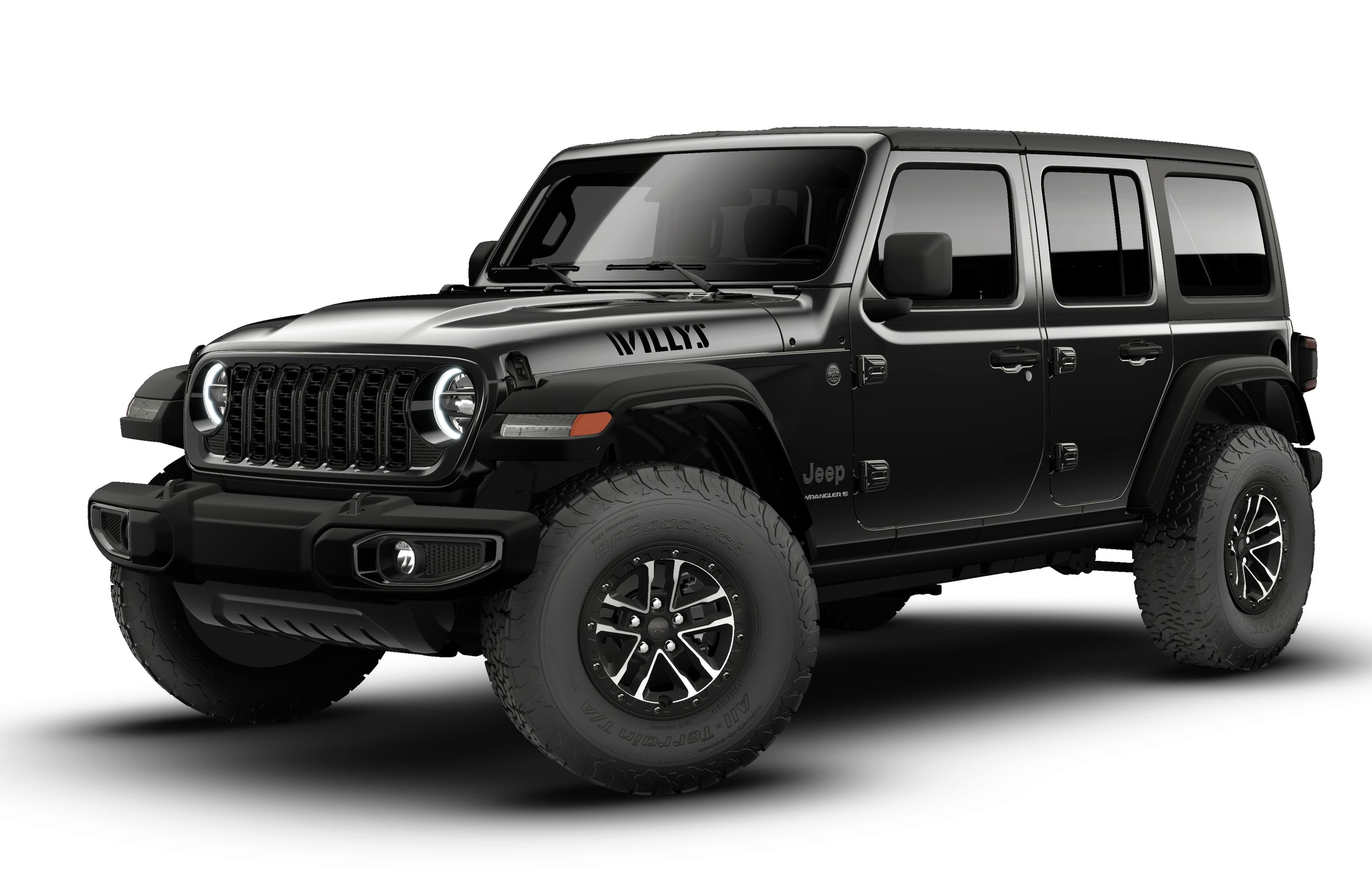 New 2026 Black Clear-Coat Exterior Paint Jeep Willys image 1