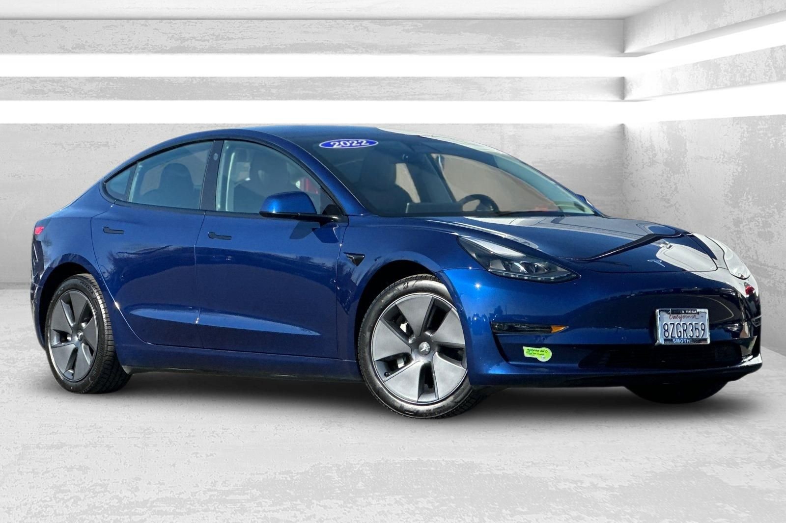 Used 2022 Tesla Model 3 Long Range with VIN 5YJ3E1EB0NF124275 for sale in Santa Rosa, CA