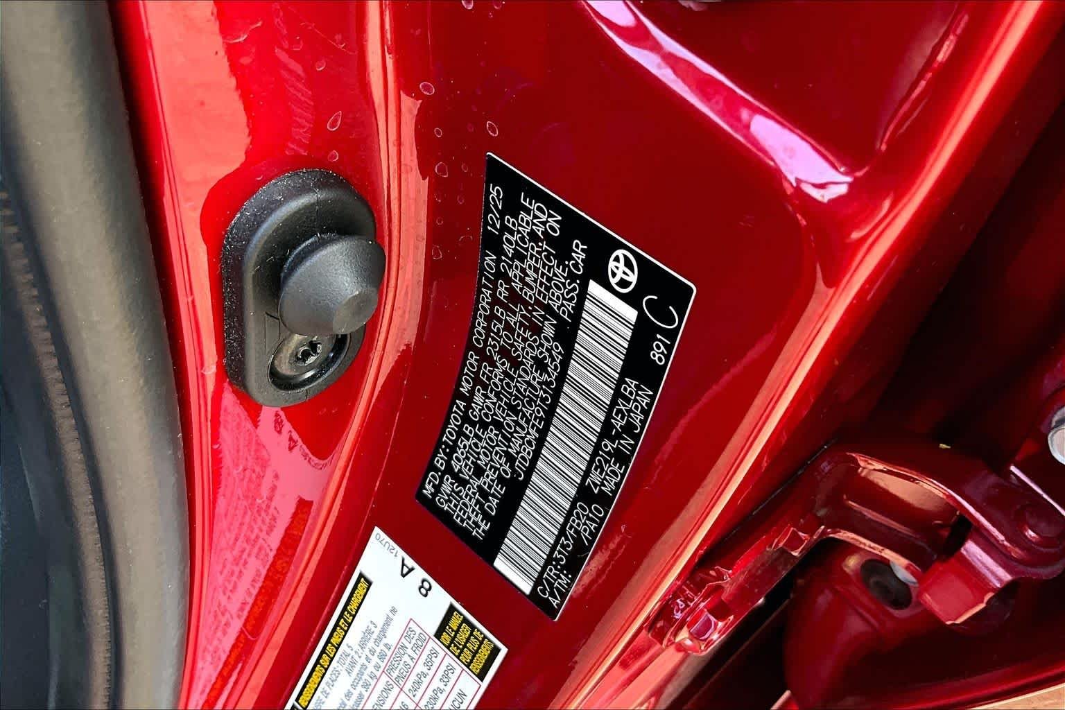 Used 2026 Ruby Flare Pearl Toyota Hybrid LE image 33