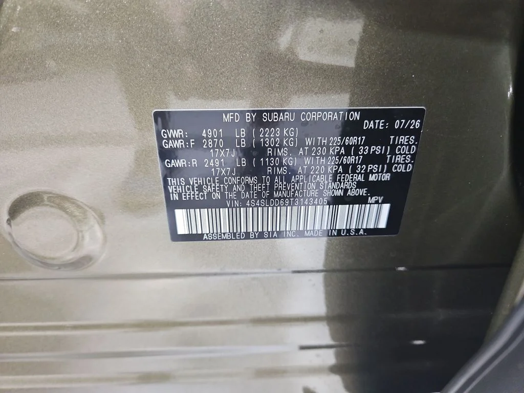 New 2026 AUTUMN GREEN METALLIC Subaru Premium image 29