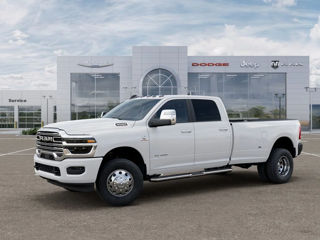 New 2026 Bright White Clear-Coat Exterior Paint RAM Laramie image 2