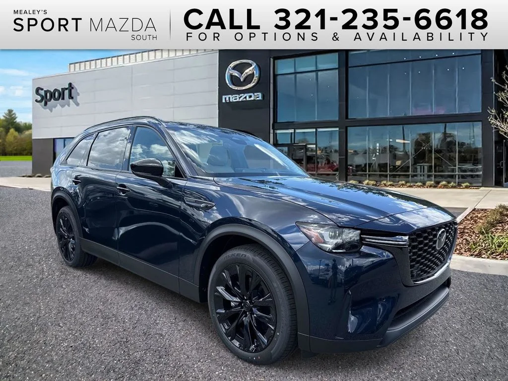 New 2026 Deep Crystal Blue Mica Mazda Premium Sport AWD image 1