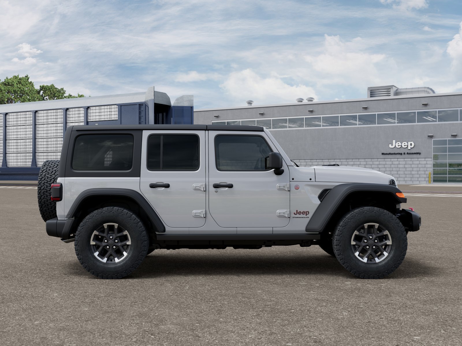 New 2026 Bright White Clear-Coat Exterior Paint Jeep Rubicon image 23