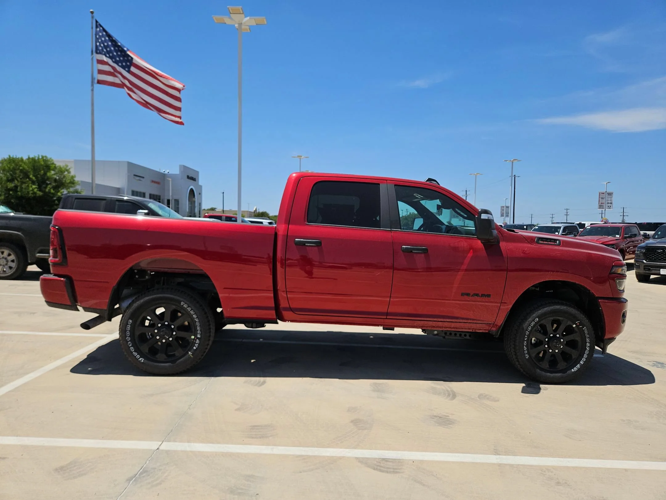 New 2026 Molten Red Pearl-Coat Exterior Paint RAM Big Horn image 2