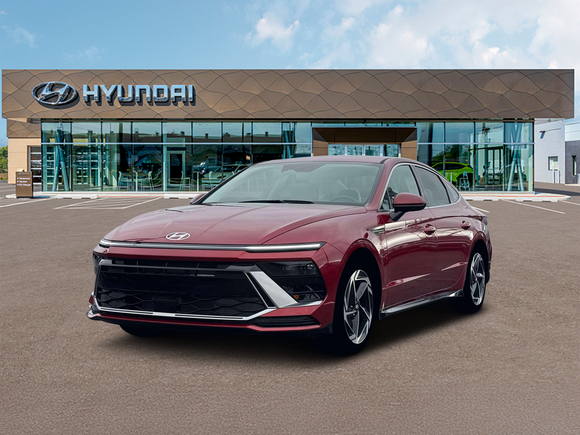 New 2026 Red Hyundai SEL Sport image 1