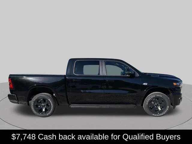 New 2026 Diamond Black Crystal Pearl-Coat Exterior Paint RAM Big Horn/Lone Star image 2