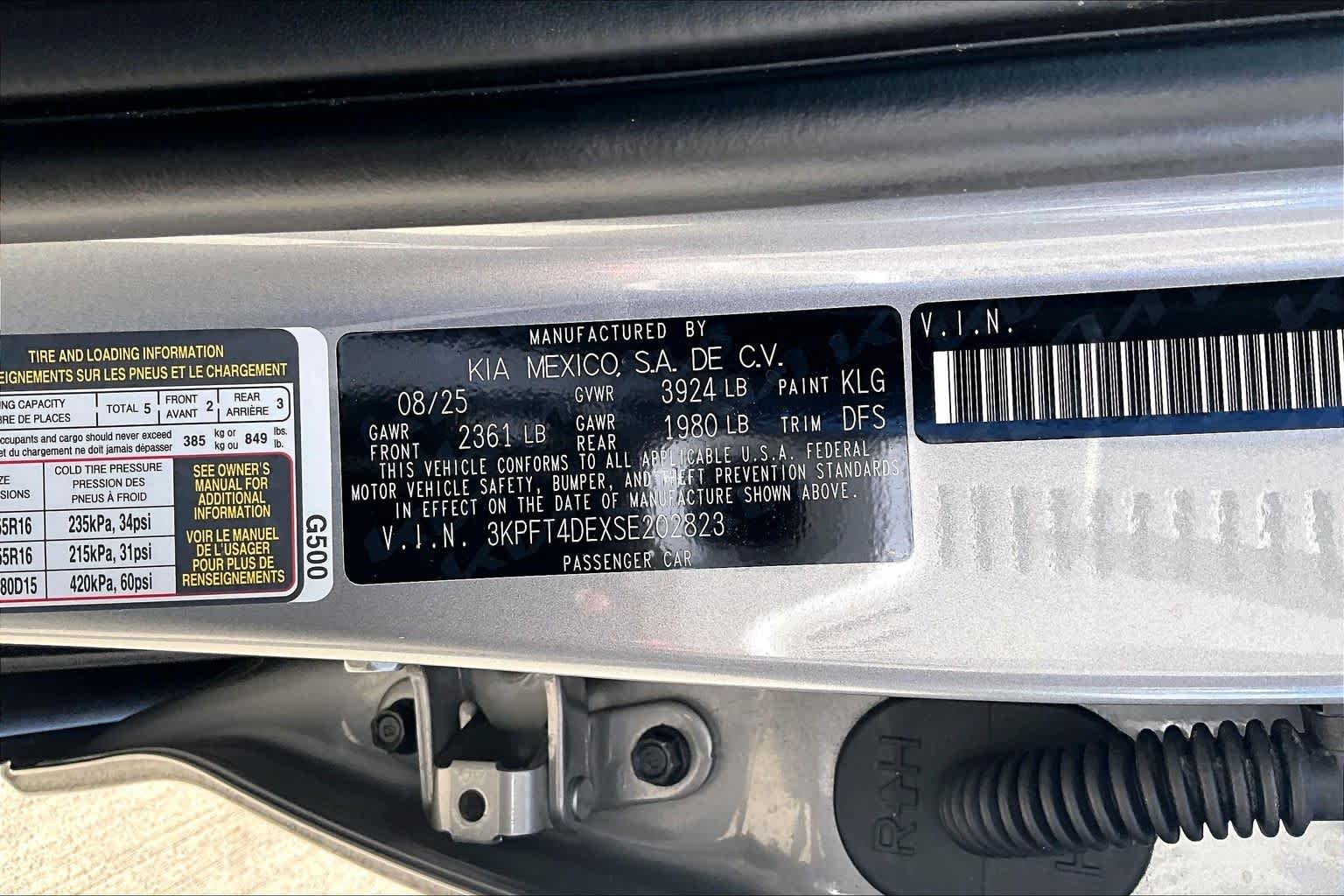 Used 2025 Steel Gray Kia LXS image 37