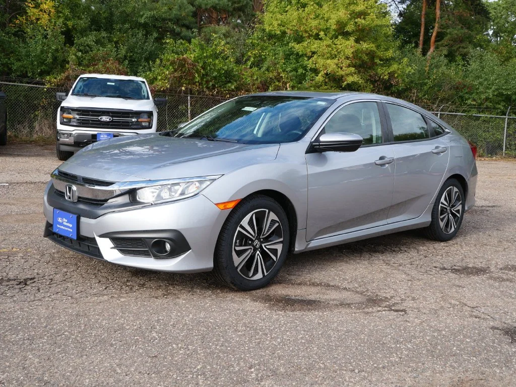 Used 2018 Honda Civic EX-T with VIN 19XFC1E30JE003628 for sale in White Bear Lake, Minnesota
