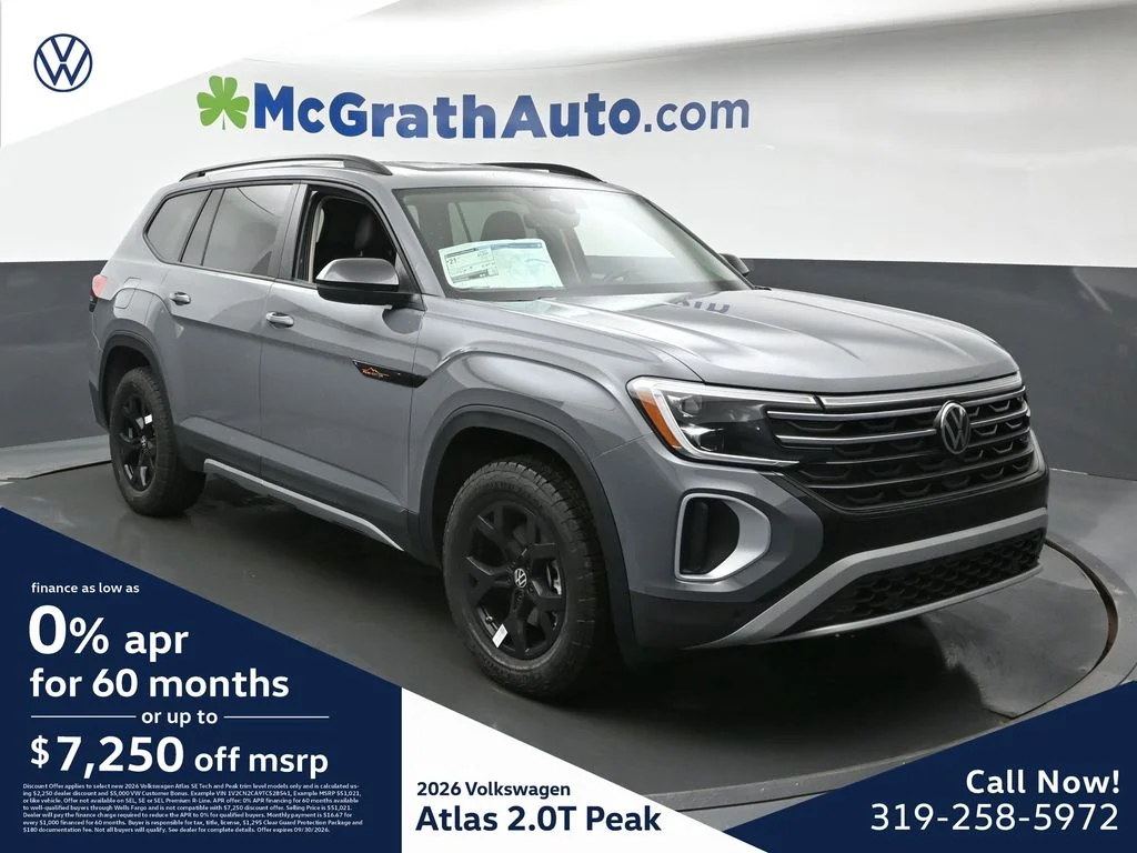 New 2026 Gray Volkswagen Peak Edition image 1