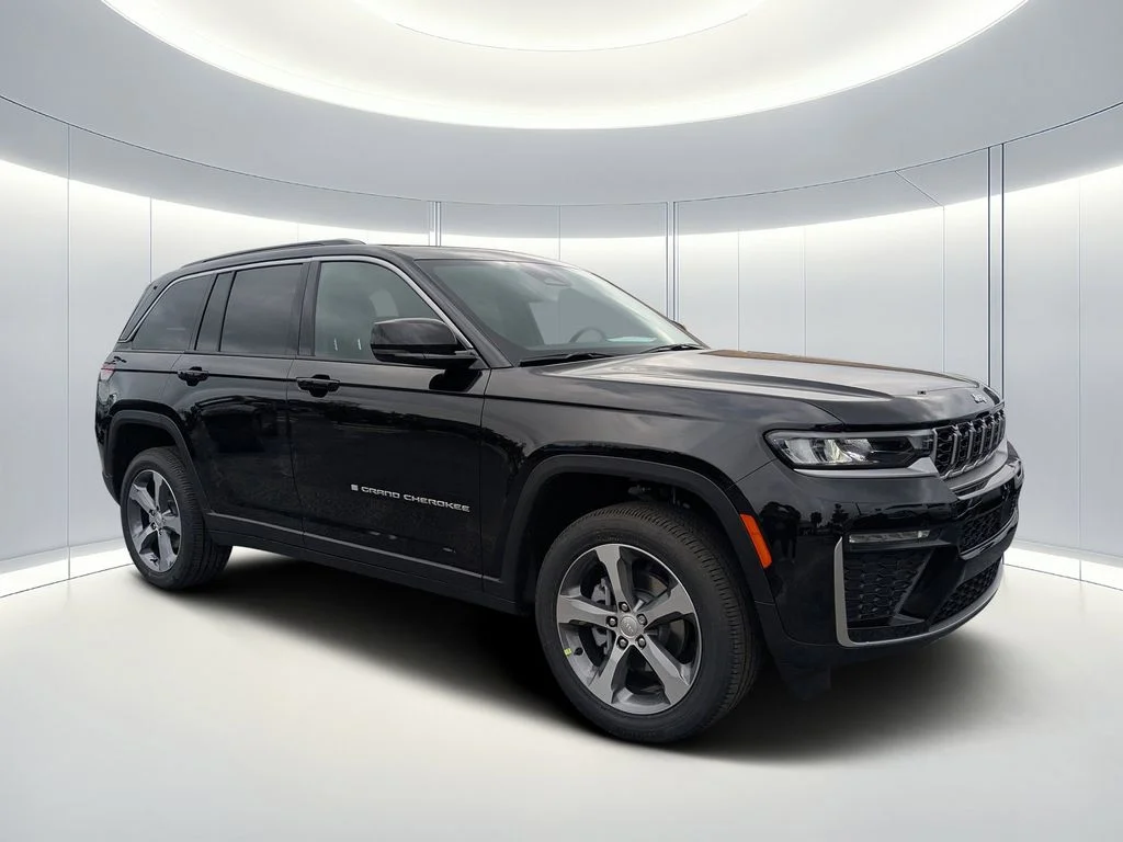 New 2026 Diamond Black Crystal Pearl-Coat Exterior Paint Jeep Limited image 1