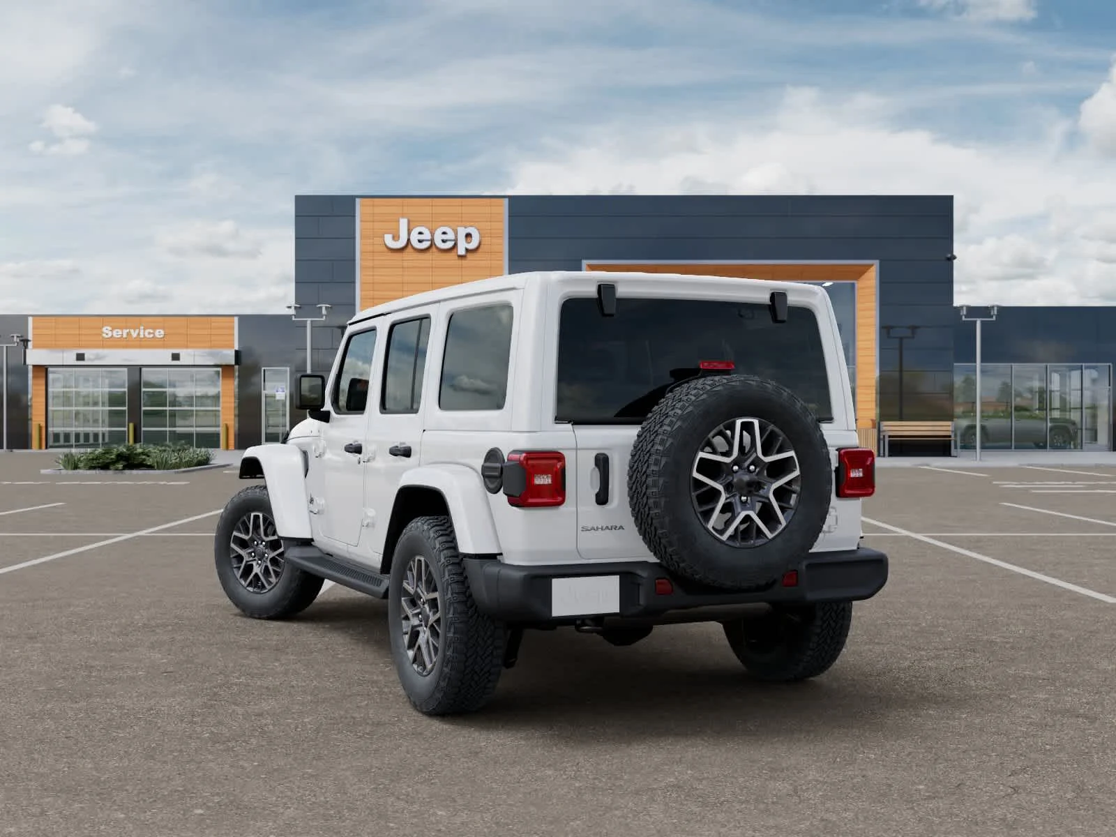 New 2026 Bright White Clearcoat Jeep Sahara image 3