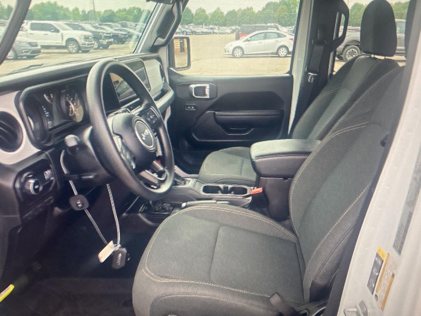 Used 2025 Bright White Clearcoat Jeep Sport image 5