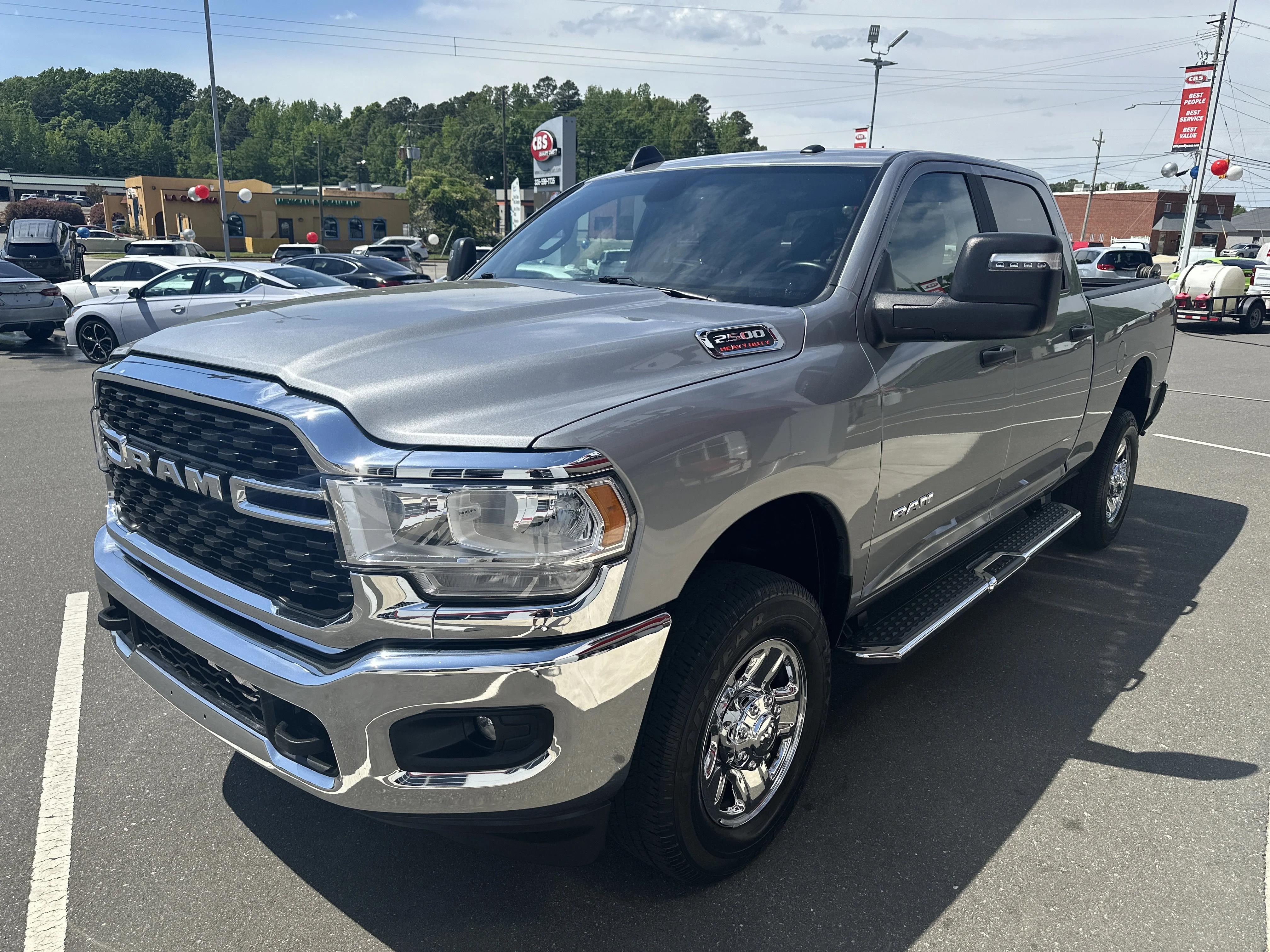 Used 2024 Billet Silver Metallic Clearcoat Ram Big Horn image 4