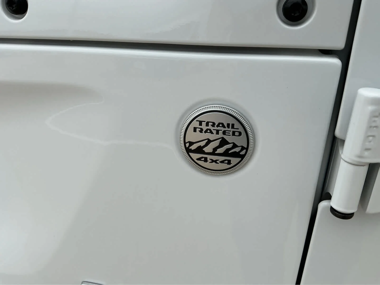 Used 2024 Bright White Clearcoat Jeep Sahara image 3