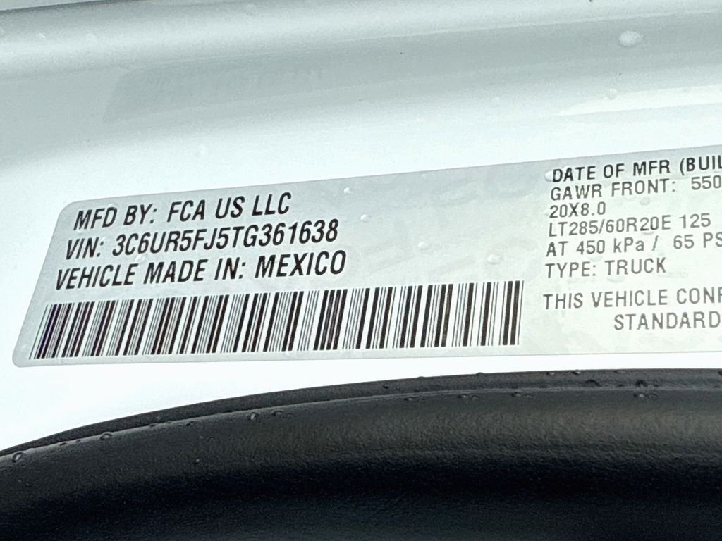 New 2026 Bright White Clear-Coat Exterior Paint RAM Laramie image 11